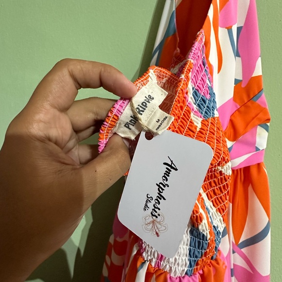 Printed Halter Top Dress - Picture 3 of 3